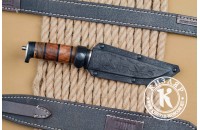 Нож Ш-5 AUS-8 стоунвош черный наборная рукоять 