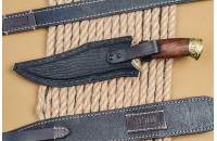 Нож Скорпион большой AUS-8 дерево латунь 