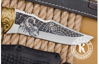 Нож Скорпион М - латунь с символикой ФСО Кизляр 
