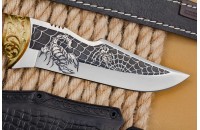 Нож Скорпион М - латунь с символикой ФСО Кизляр 