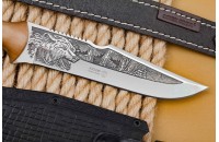 Нож Тайга большая AUS-8 художественно-оформленный 