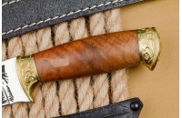 Нож Тайга большая AUS-8 дерево латунь 