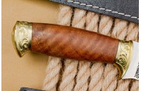 Нож Тайга большая AUS-8 дерево латунь 