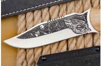 Нож Тайга малая AUS-8 художественно-оформленный 