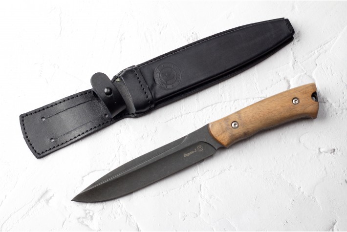 Нож Ворон-3 черный дерево 