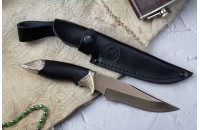 Нож Каспий D2 мельхиор 