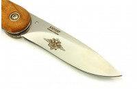 Нож складной Байкер 1 - дерево с символикой МВД 