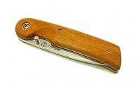 Нож складной Байкер 1 - дерево с символикой МВД 