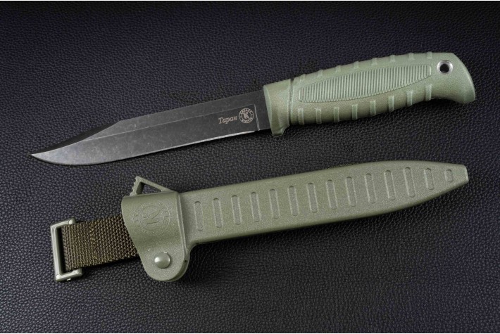Нож Таран Олива Черный Клинок 