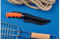 Нож Ачиколь оранжевый 