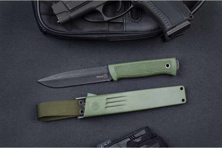 Нож Филин BlackWash олива Кизляр 