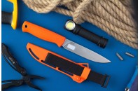 Нож Отус StonWash оранжевый 