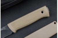 Нож Сова BlackWash песочный Кизляр 