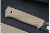 Нож Сова BlackWash песочный Кизляр 