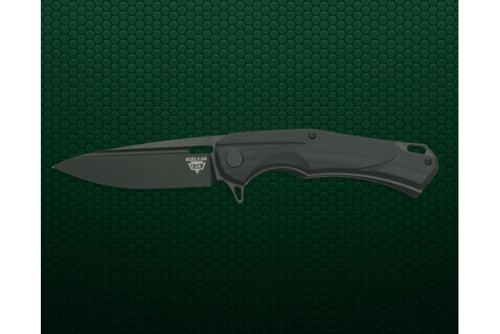 Нож складной А 01 D2 G10 Черный Stonewashed 