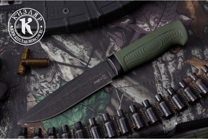 Нож Амур-2 MOLLE олива 