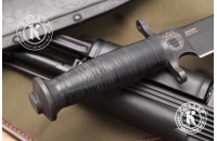 Нож ДВ-2 черный кожа ФСО России 