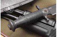 Нож ДВ-2 черный кожа ФСО России 