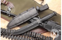 Нож ДВ-2 черный кожа ФСО России 