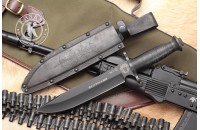 Нож ДВ-2 черный кожа ФСО России 