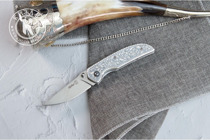 Нож складной Ирбис Х12МФ серебро 