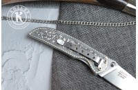 Нож складной Ирбис Х12МФ серебро 