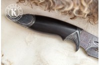 Нож Каспий дамасск художественное литье 