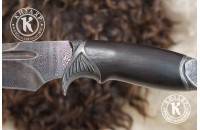 Нож Каспий дамасск художественное литье 