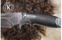 Нож Каспий дамасск художественное литье 