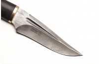 Нож Каспий дамасск латунь 