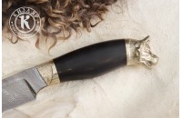 Нож Лайка дамасск художественное литье 