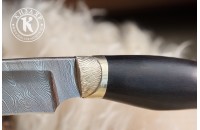Нож Лайка дамасск художественное литье 