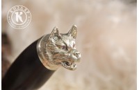 Нож Лайка дамасск художественное литье 