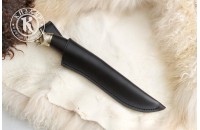 Нож Лайка дамасск художественное литье 