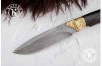 Нож Леопард дамасск художественное литье 