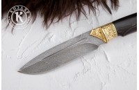 Нож Леопард дамасск художественное литье 