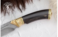 Нож Леопард дамасск художественное литье 