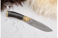 Нож Леопард дамасск художественное литье 