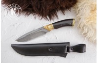 Нож Леопард дамасск художественное литье 