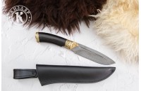 Нож Леопард дамасск художественное литье 