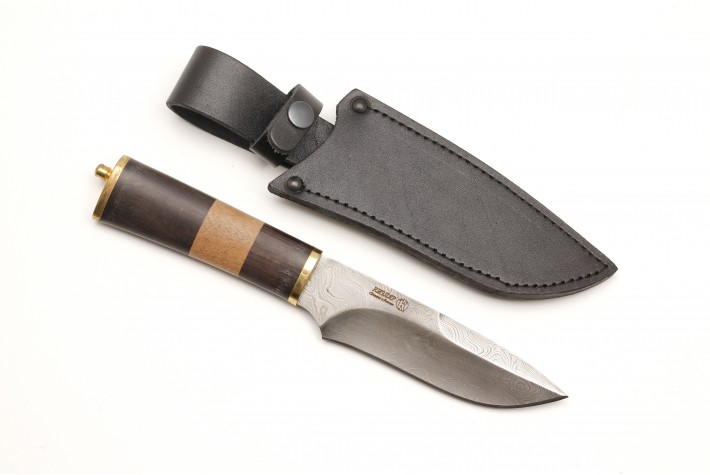 Нож Лунная ночь дамасск наборная рукоять 