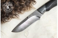 Нож Лунная ночь дамасск художественное литье 