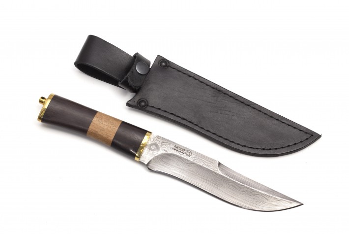 Нож Медведь дамасск наборная рукоять 