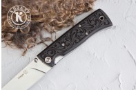 Нож складной НСК Стерх резная рукоять 