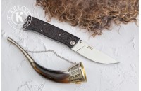 Нож складной НСК Стерх резная рукоять 