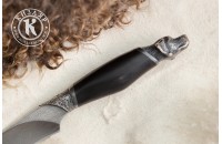 Нож Поинтер дамасск художественное литье 