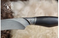 Нож Поинтер дамасск художественное литье 