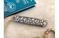 Нож складной Чила плашки серебро 