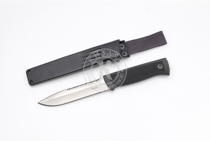 Нож Филин AUS-8 серрейтор эластрон 