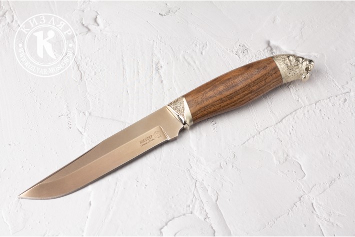 Нож Хищник D2 мельхиор 